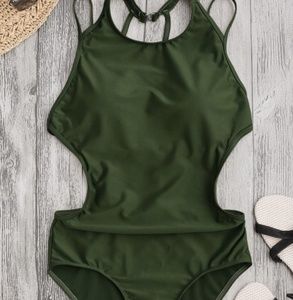 Zaful green swim suit